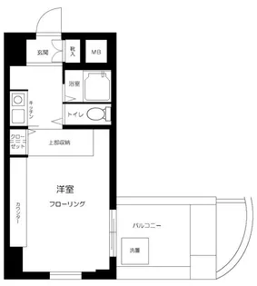 ベルジュール落合【7階】の間取り