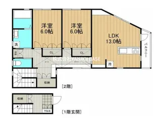 桜楼【2階】の間取り