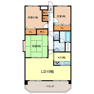 ドムス喜兵衛 宙の棟【3階】の間取り