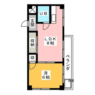 国分寺フォンテーヌ【4階】の間取り