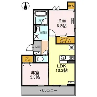 TORISIAS東今泉【3階】の間取り
