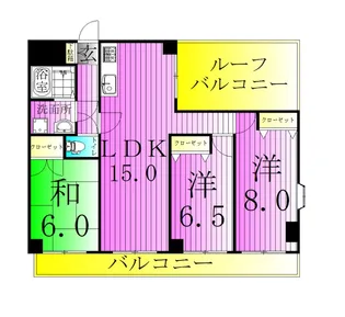 江藤マンション【4階】の間取り