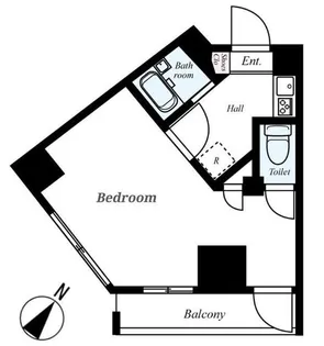 ルクシェール新宿中落合【1階】の間取り