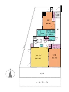 ウェリス茅ヶ崎東海岸南【1階】の間取り