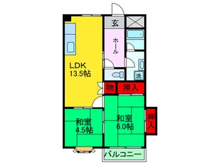 プレアール宮之阪【4階】の間取り