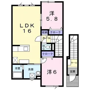 ブローテ【2階】の間取り