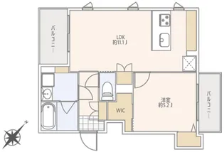 GRANDUO上野毛V【4階】の間取り
