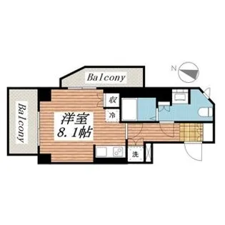 日神デュオステージ幡ヶ谷【8階】の間取り