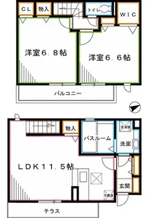 コンソラータ【2階】の間取り