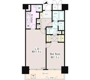 パーク・ノヴァ調布【5階】の間取り