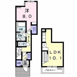 ブライト・アンジュ【1階】の間取り
