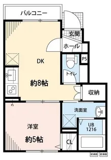 BLUE MOON VILLA【1階】の間取り