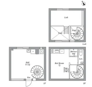 MOTO CACHE【1階】の間取り