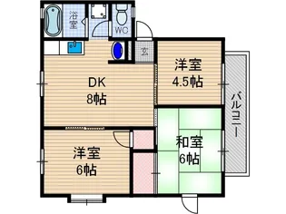 シャロームマイウィンディア【1階】の間取り