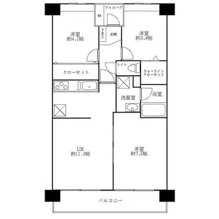 グリーンプラザ八柱第1【6階】の間取り