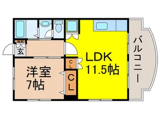 すみれマンション【3階】の間取り