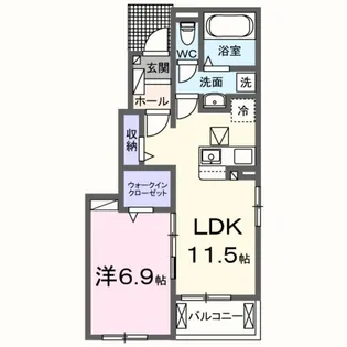 アスピレーション【1階】の間取り