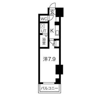 SWISS難波西【4階】の間取り