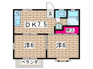 コ-ポF【2階】の間取り