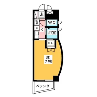シティブリッジ植田西【4階】の間取り