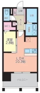 ブラン スタイル博多【11階】の間取り