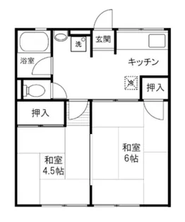シティハイム山根【1階】の間取り