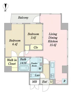 グラントルチェ【11階】の間取り