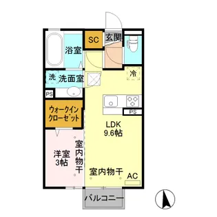 リアンジュ【1階】の間取り