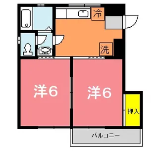 サンパレス上町【3階】の間取り