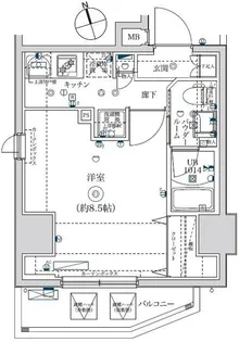 イアース亀戸【2階】の間取り