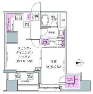 プレジリア東日本橋【4階】の間取り