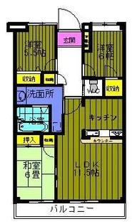シャトレーウィスタリア【1階】の間取り