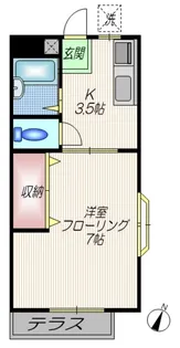 伊藤ハイツ【1階】の間取り