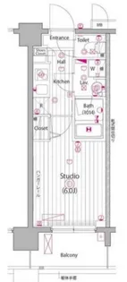 グランド・ガーラ大森II【6階】の間取り