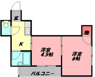 プリエール北畠【2階】の間取り