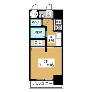 AXIS桜通内山【15階】の間取り