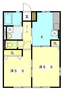 ジュネスC【2階】の間取り