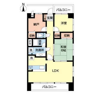 スプラウトエナミ【5階】の間取り