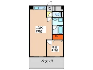 カーサタナカ【5階】の間取り