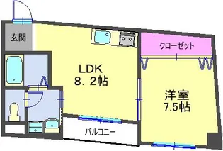 ビーグラッド【3階】の間取り