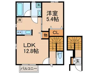 Bois Vert【2階】の間取り