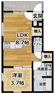 Casa Pacifica Bekku South【1階】の間取り