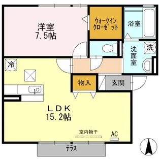シャルマン アカネ【1階】の間取り