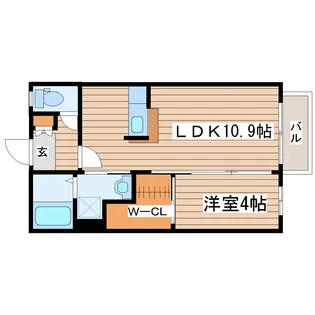 ディアス木町【1階】の間取り