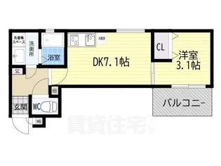 ワコーレヴィータ伊丹西台【3階】の間取り