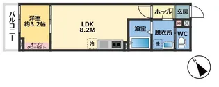 メゾン・ドゥ・アッシュ柏の葉【2階】の間取り