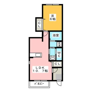 ウィスタリア【1階】の間取り