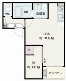 Jack urasatoII【2階】の間取り