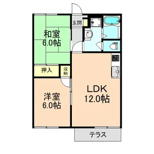 メゾン本町【1階】の間取り