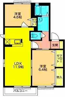 フレーズA【1階】の間取り